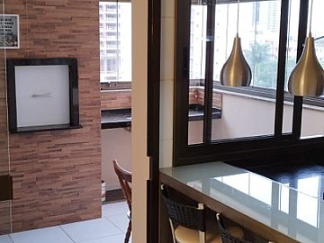 Sacada com churrasqueira